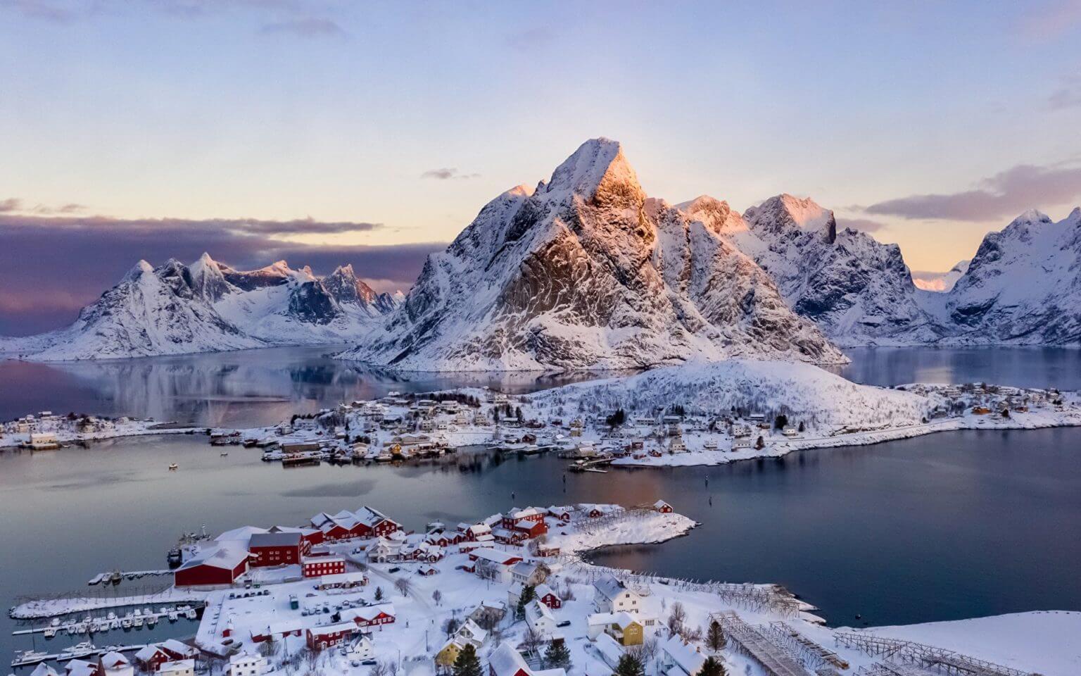 Снег в норвегии